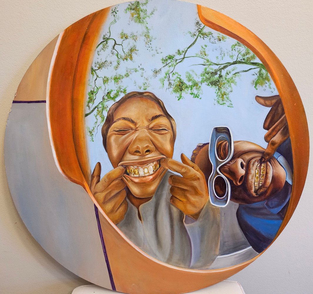 Mouth full of gold helloart