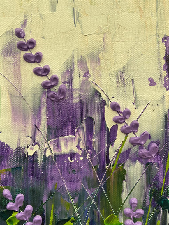 Abstract lavender field