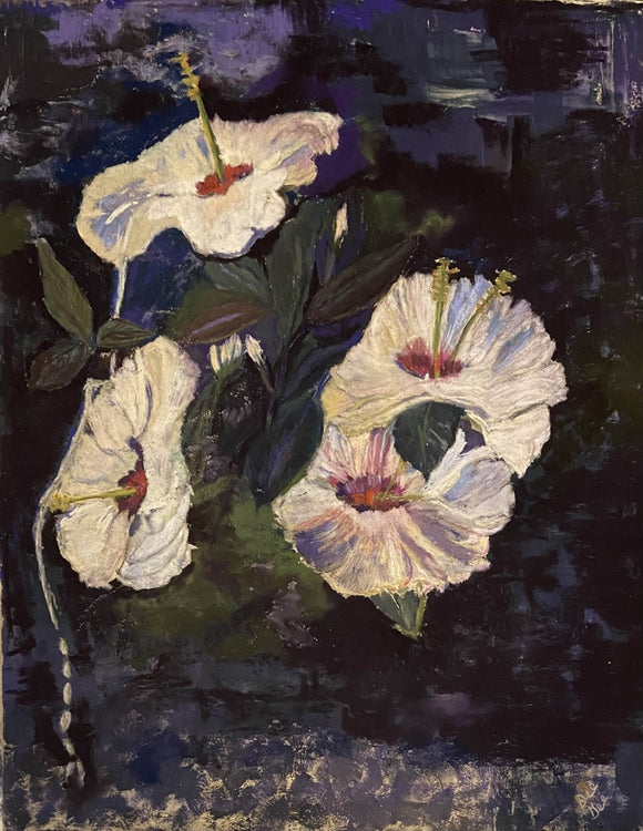 My cup Runneth with underpainting on Uart 400 grits sanded paper