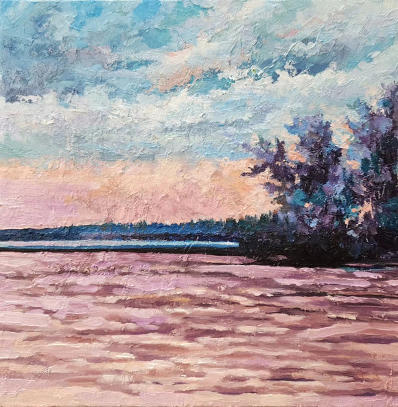 Lake at sunset