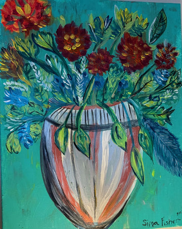 Spring Flowers in A Vase