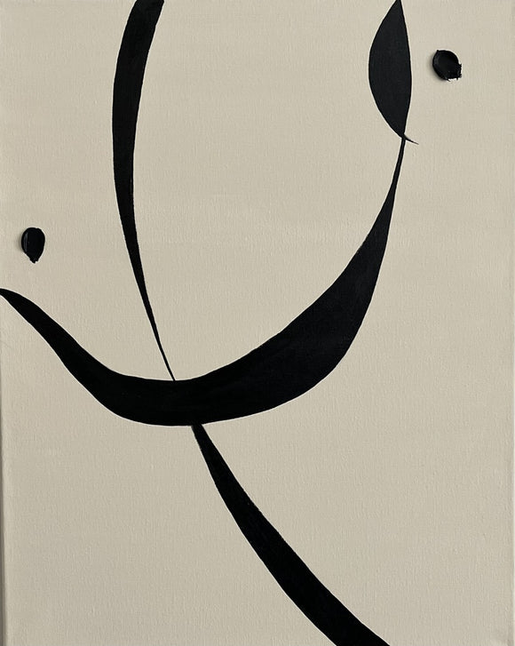 Poem Series - Black on Nude