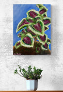 Coleus on Blue-2