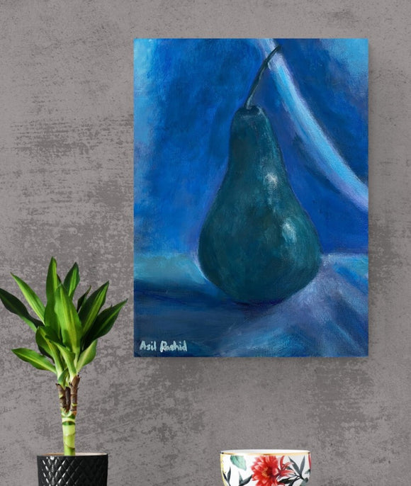 Pear in Blue