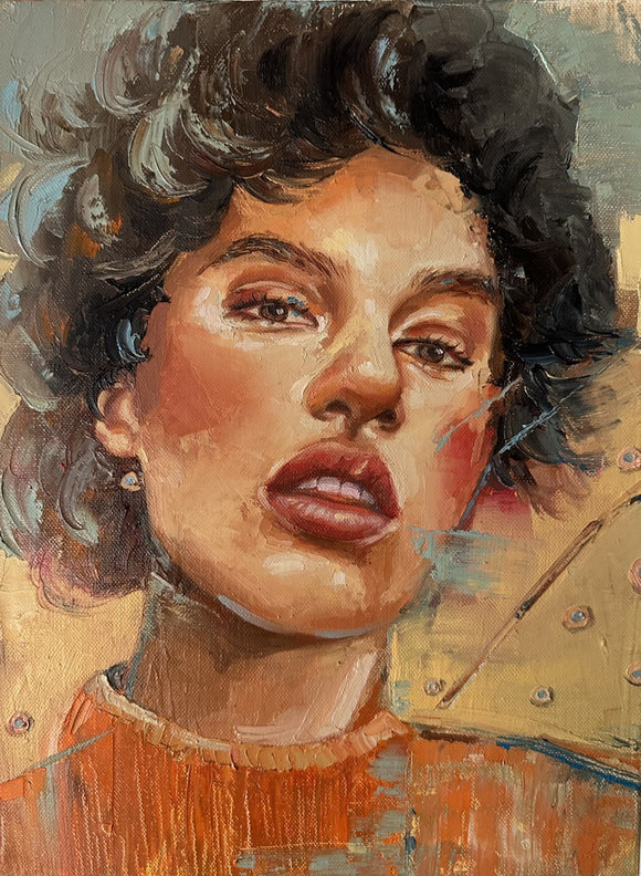 Girl in Orange Shirt