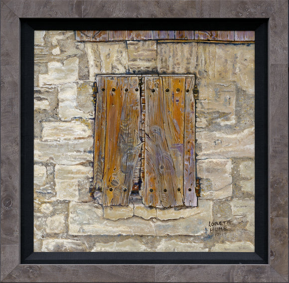 Wooden Shutters and Limestone, Avignon