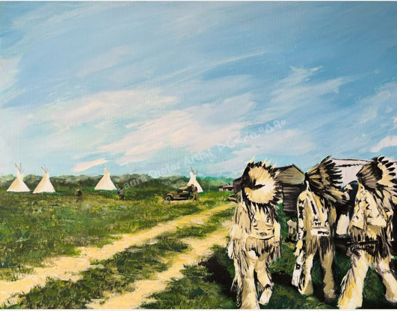 "Chiefs Walking Away from Their Cars"