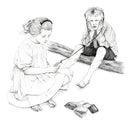 Children Listening to Cassettes circa 1910-1
