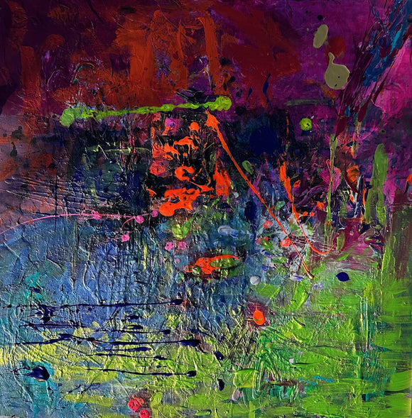 MEADOW WITH RED FLOWERS