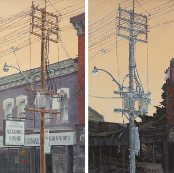 Urban Totem- Pole#35, Queen West, Before and After the Fire