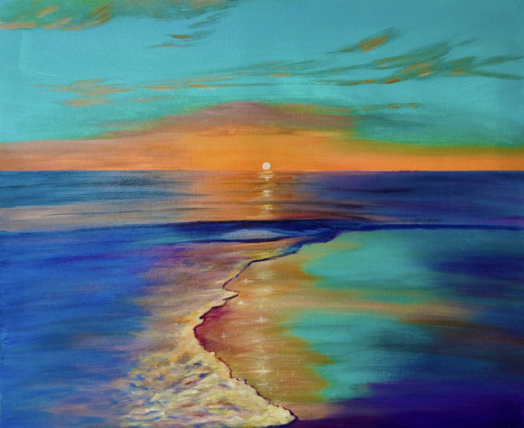 Turquoise Skies and Sunset Tides