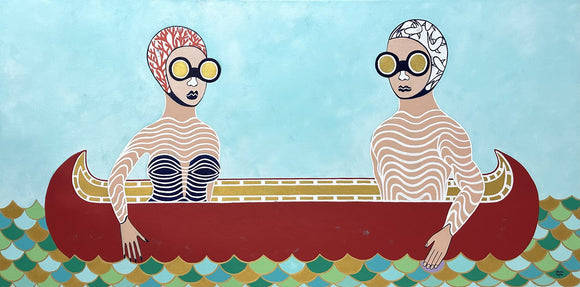 Red canoe