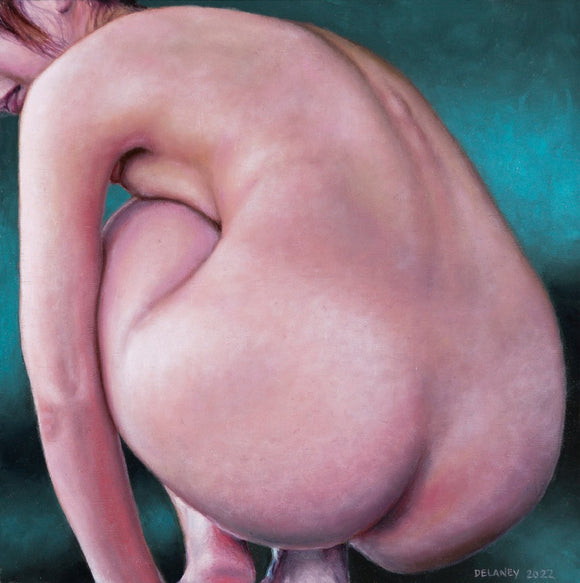 Nude Figure Squatting