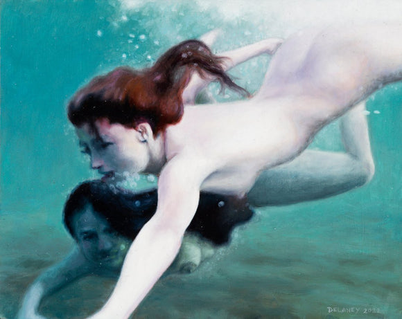 Nude Figures: Women Swimming