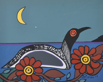 Loon and the Young Moon