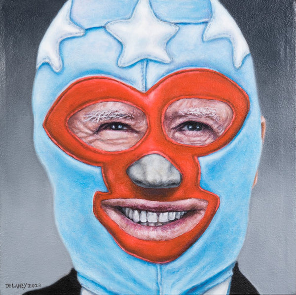 Wrestling Mask Portrait of Joe Biden