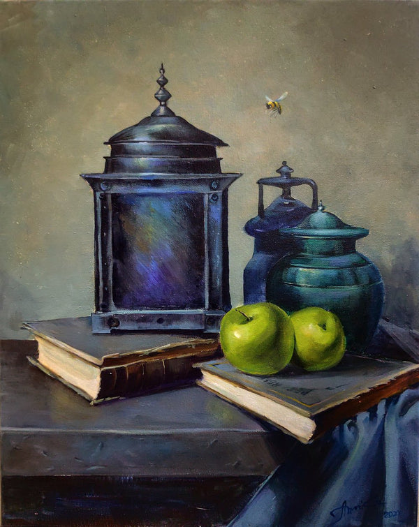 Apples and old jars