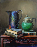 Butterfly and jade jar-1