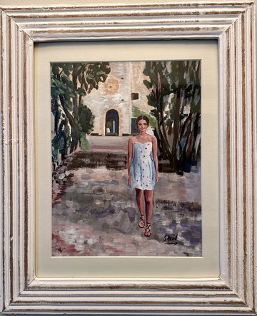 Girl at the Tuscan Castle