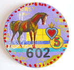 Horse and Heart animal tondo