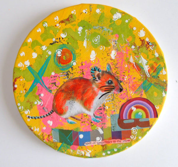 Tangerine Mouse animal tondo