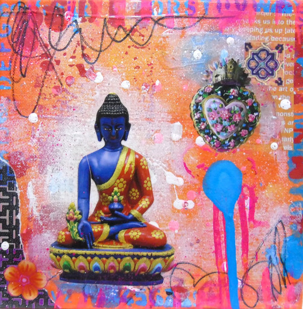 Blue and Orange Buddha