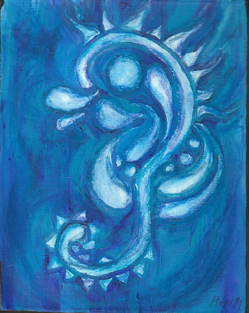 Blue Seahorse