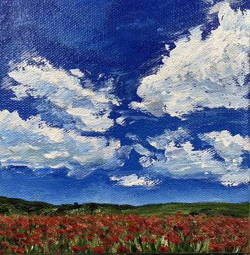 Poppies Under Big Sky