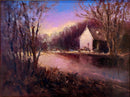 House by the Lake in the Evening-1