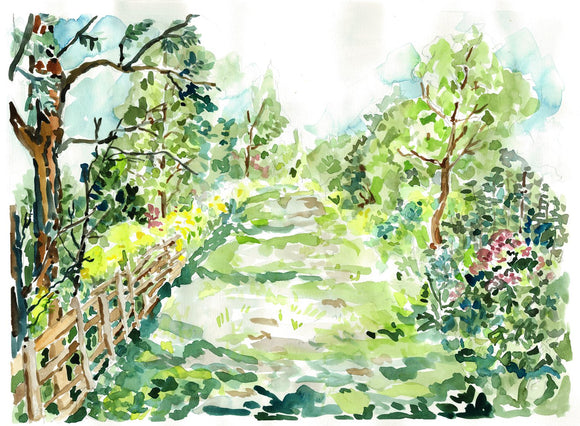 The Path Watercolor
