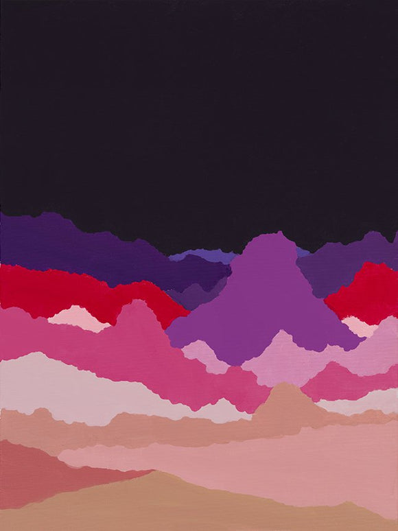 Pink Purple mountains