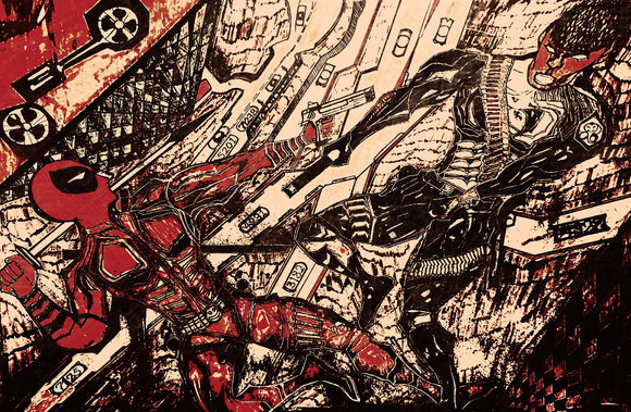 Deadpool Vs. Cable.  (Marvel Comics)