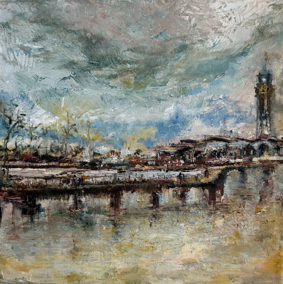 Reflections of Hoboken: Glimpses of Manhattan