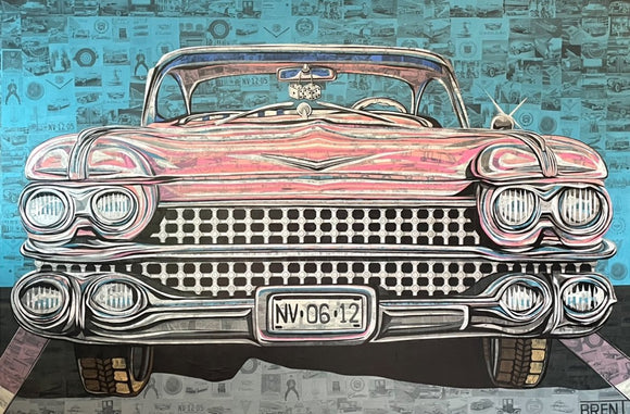 1959 Pink Cadillac Convertible