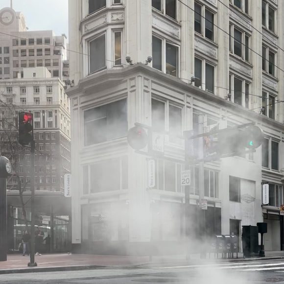 There's Smoke at Sutter + Sansome