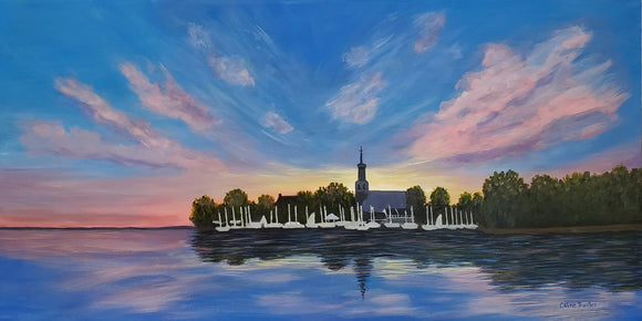 Anchored for the night - Accostés pour la nuit