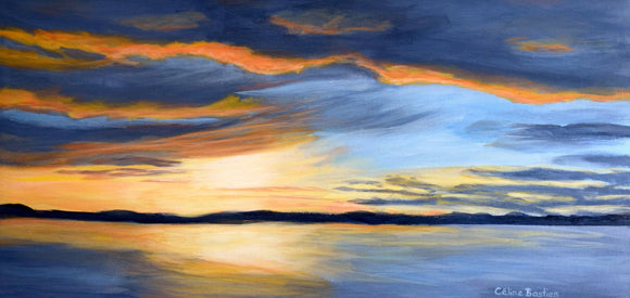 Tombée du jour sur le Saint-Laurent