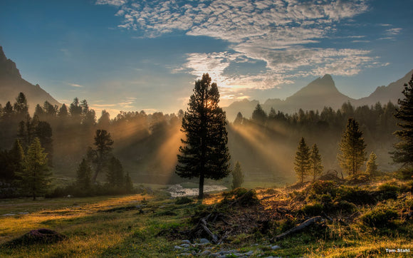 Sunrise in the Dolomites, Italy