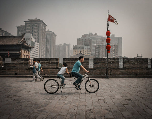 Bikes on the Walls of Xi'an