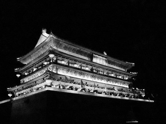 Light Temple in Black and White