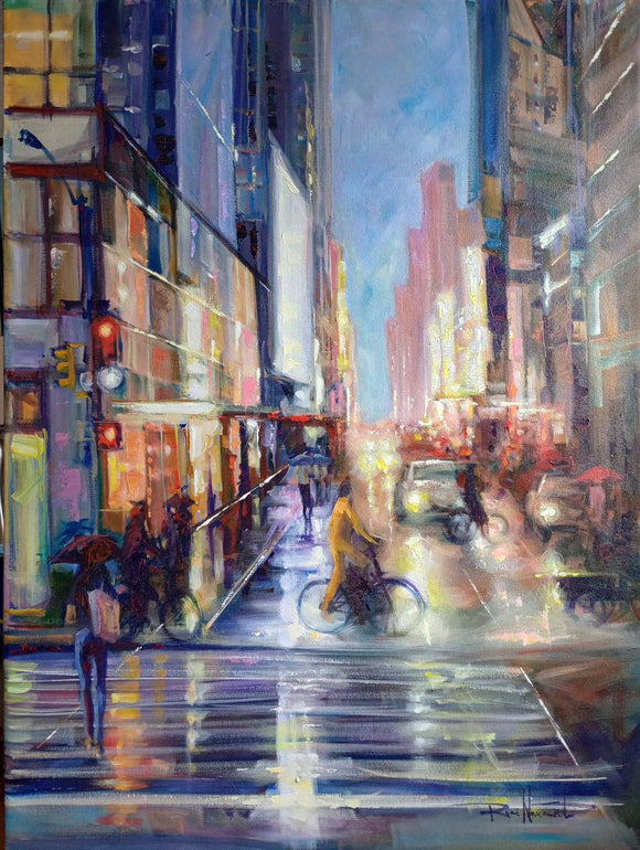 Rainy day at 42nd street