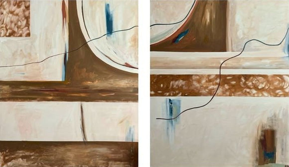 So Grounded Diptych