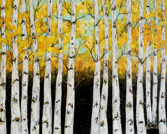 Golden Birches No.3