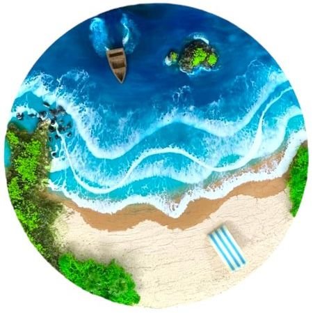 3D Ocean Resin Art