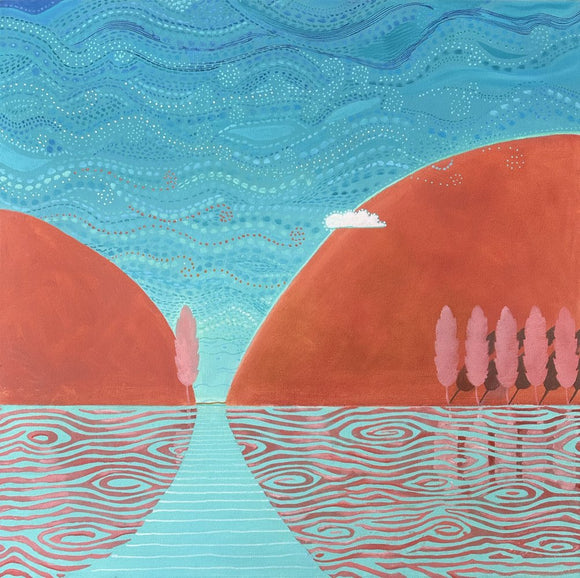 Lake and Two Mountains VI