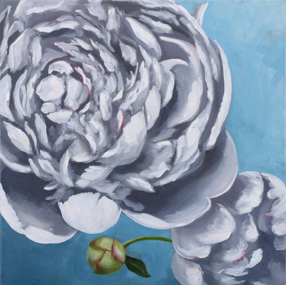 Blue with Peony