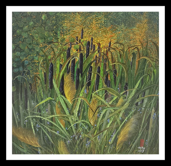 Cattails-in-the-Marsh
