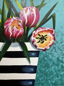 Striped Pot Tulips-1