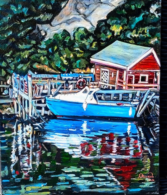 Boat For Hire, Quidi Vidi, St. John's, Nfld