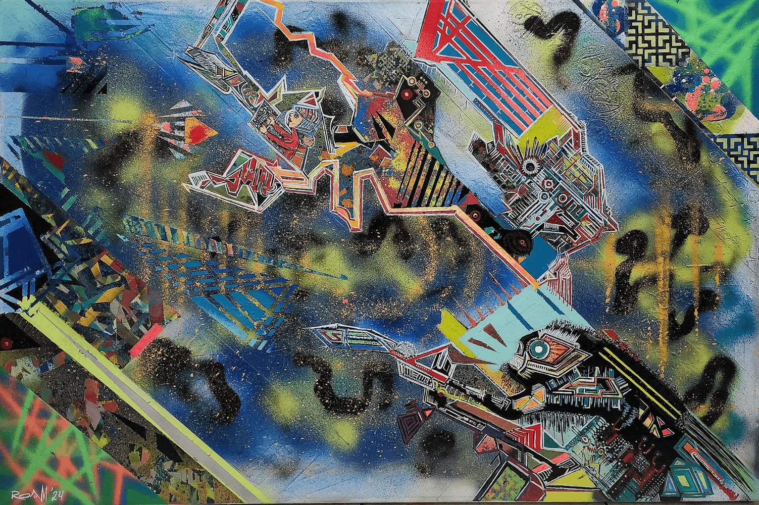 Parasite Wiz, Zora, and The Sentient Gun | helloart